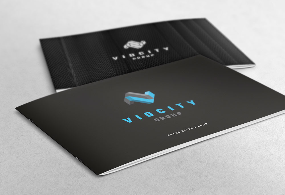 black cover of Viocity Group brochure