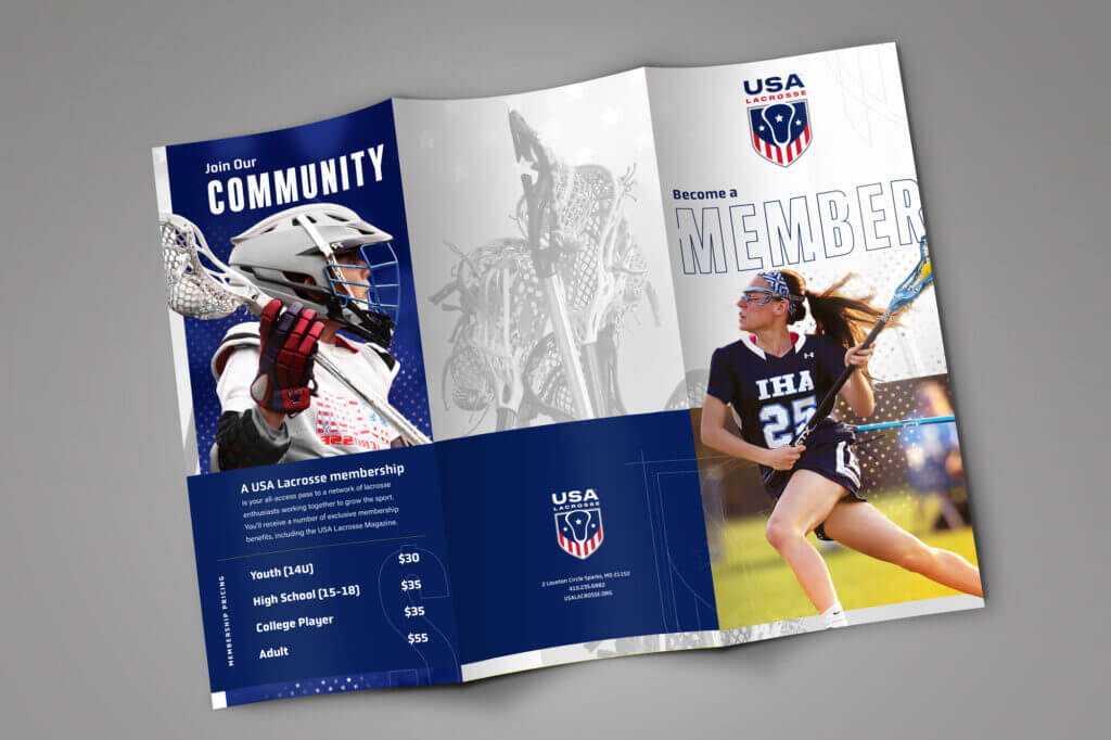 A mocked-up brochure.
